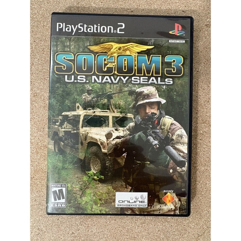 SOCOM 3: U.S. Navy SEALs (Sony PlayStation 2, 2005) Complete and Tested